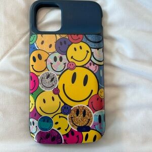 Casely iPhone 11 charging phone case Colorful Smiley Face Phone Case